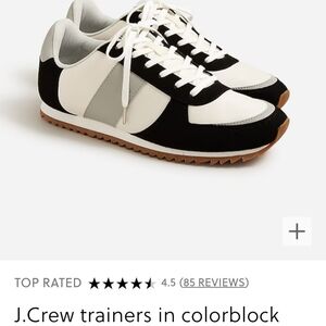 J. Crew Women's Colorblock Trainers - Black, Gray, and White